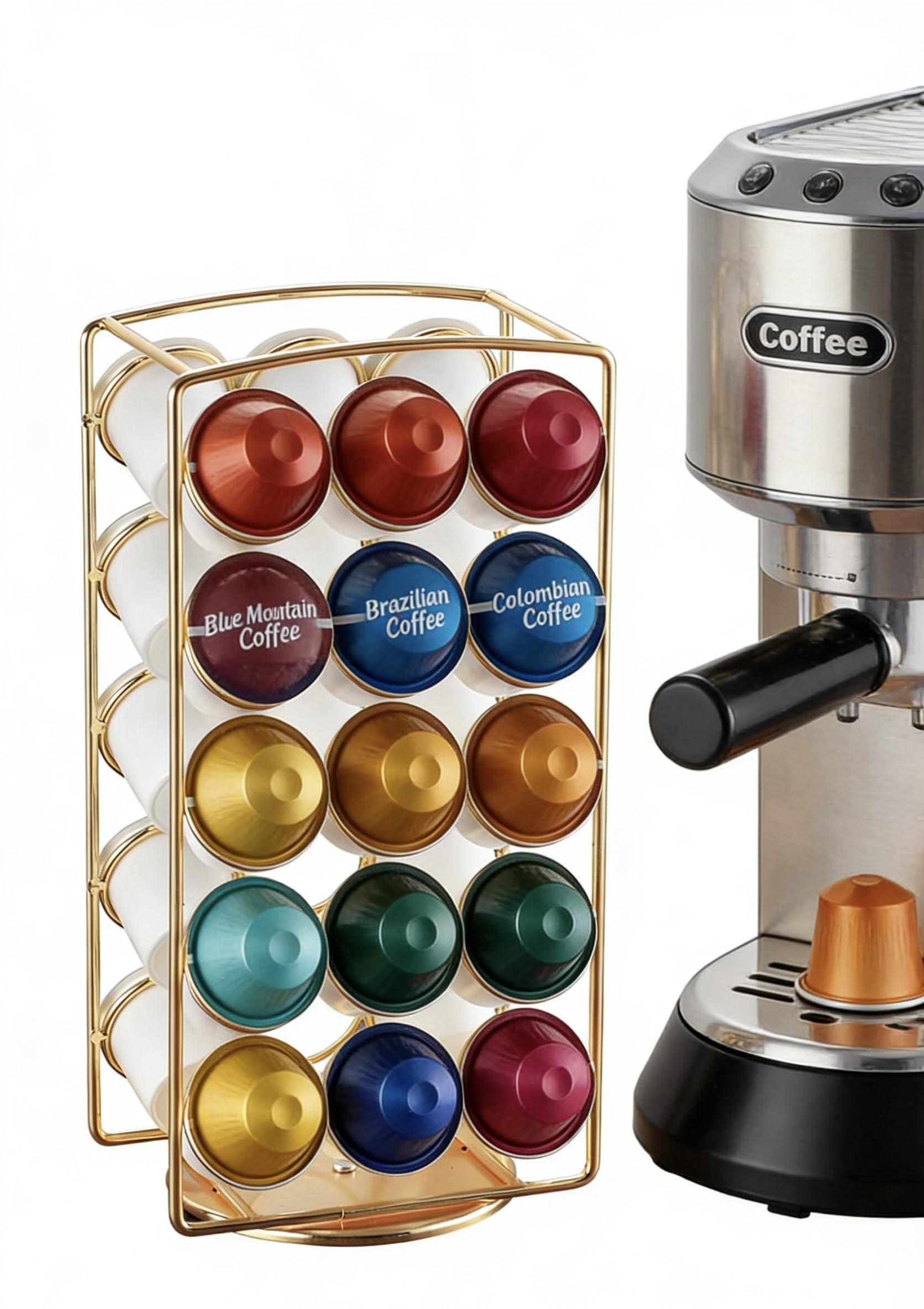 K-Cups storage rack keeps flavors visible and reachable