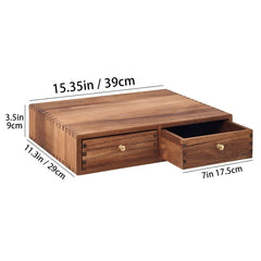 Coffee pod storage under brewer with non-slip pad on top