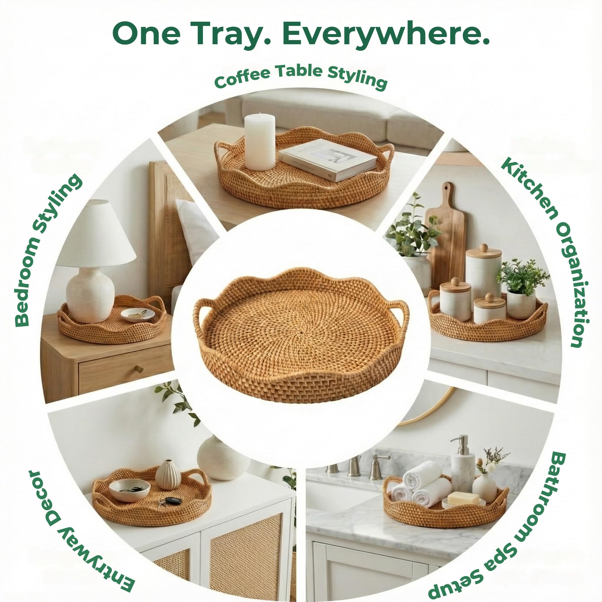 Vanity bathroom kitchen serving tray by AEIRISSE