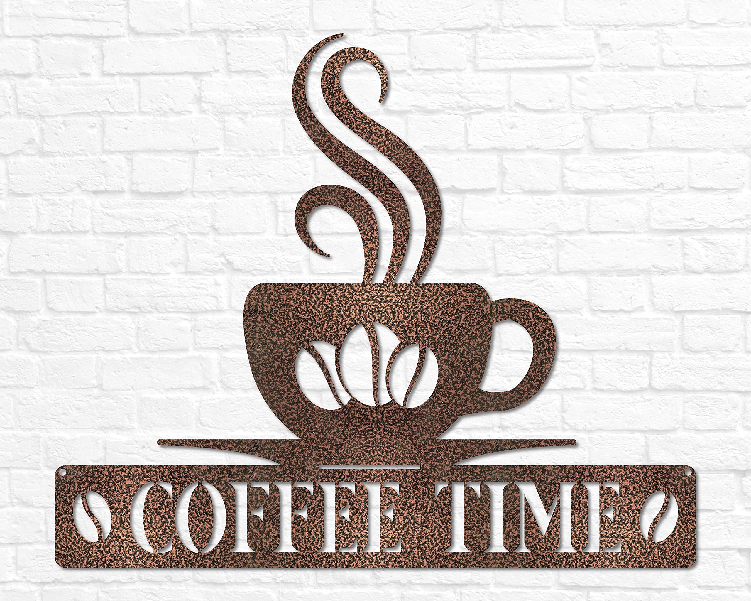 Indoor or outdoor metal wall art sign
