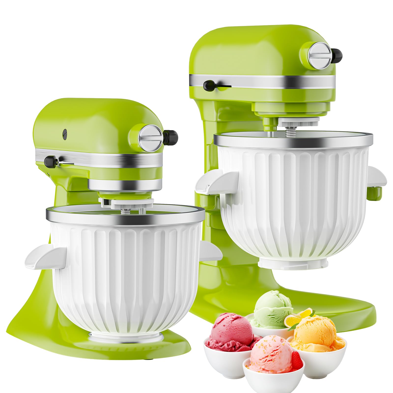 Cofun ice cream attachment for KitchenAid Stand Mixer 2-quart freezer bowl
