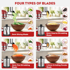 Cofun stand mixer attachment kit with grinder and grater