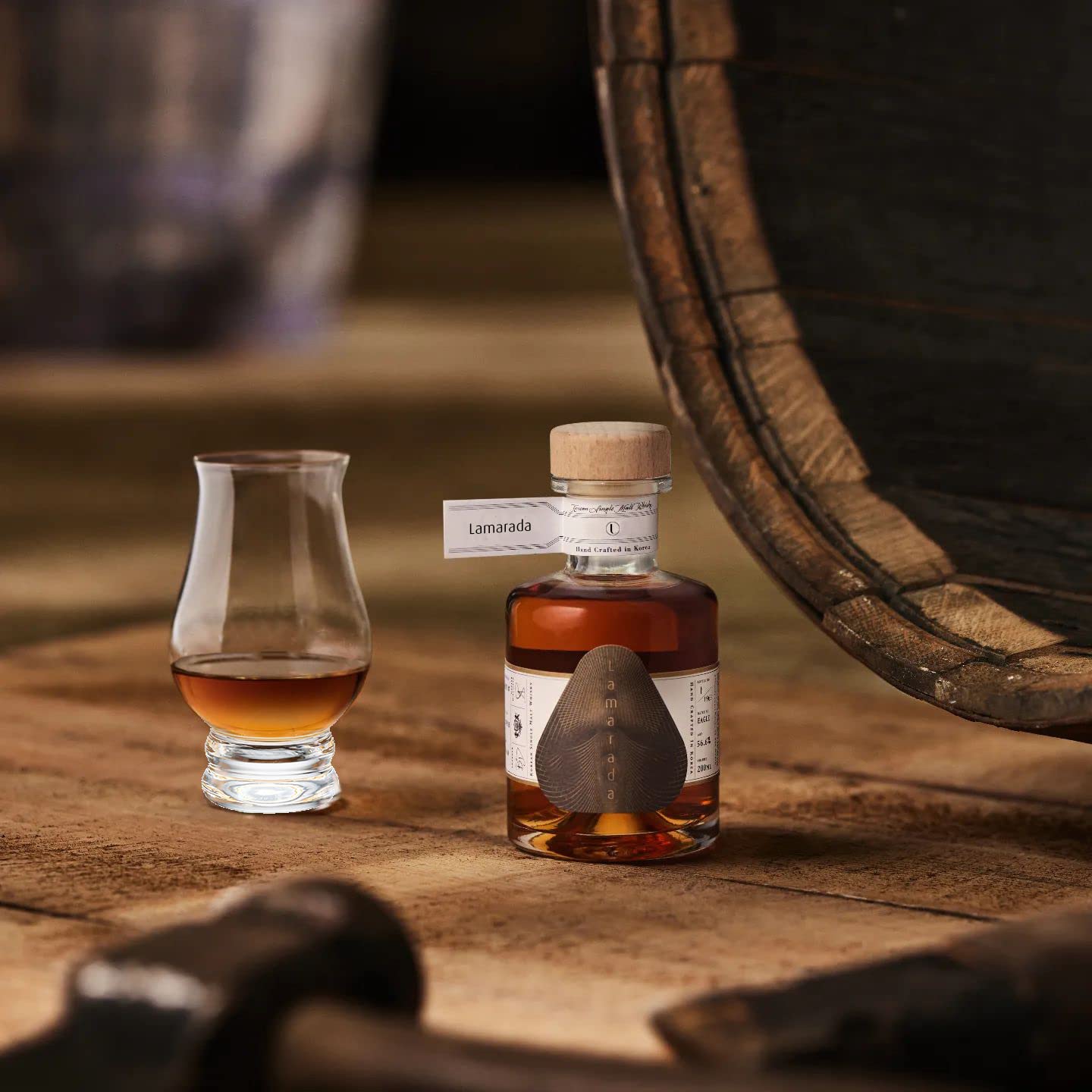 Bourbon glass styling for home bar