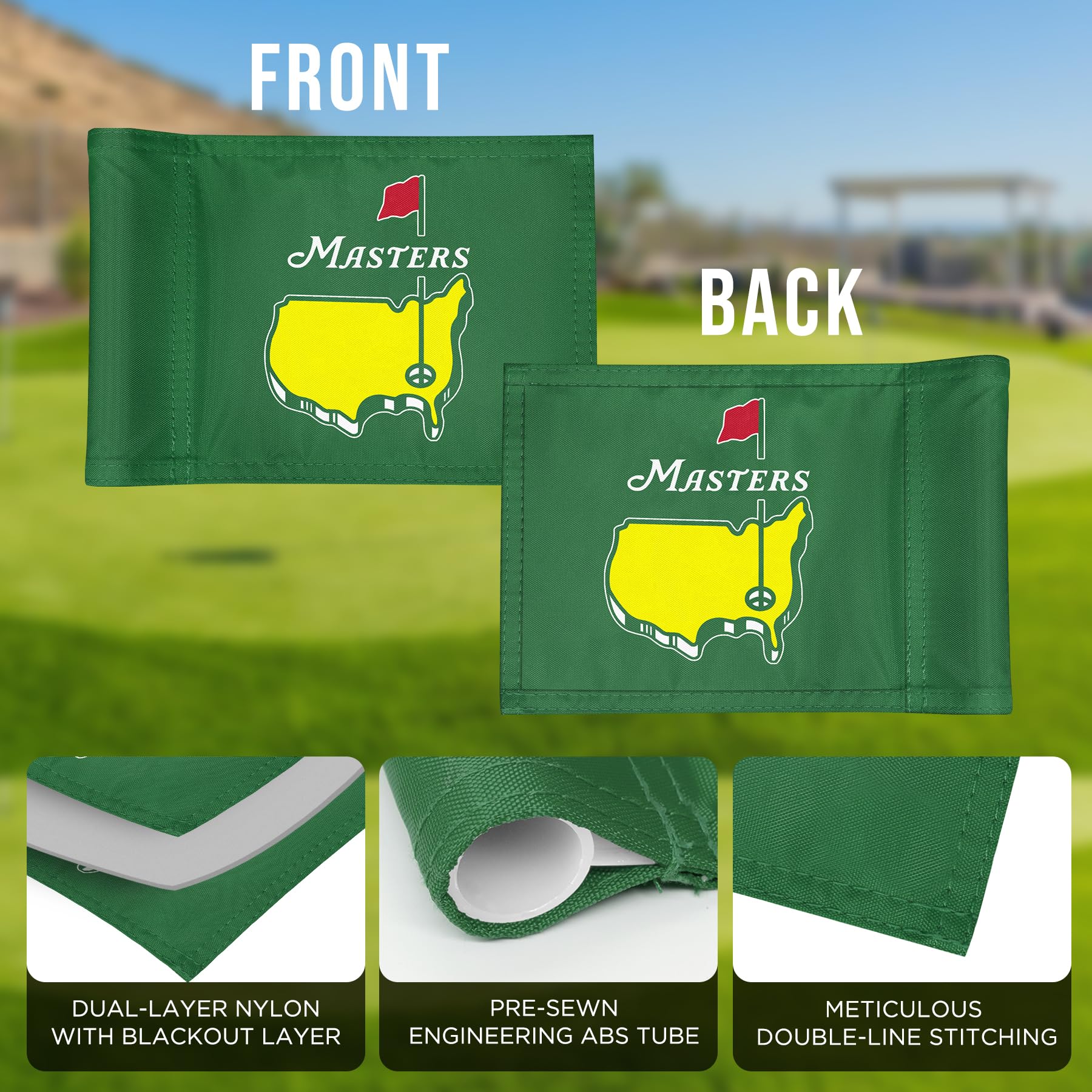 CoGolfing mini major flag green 6x8