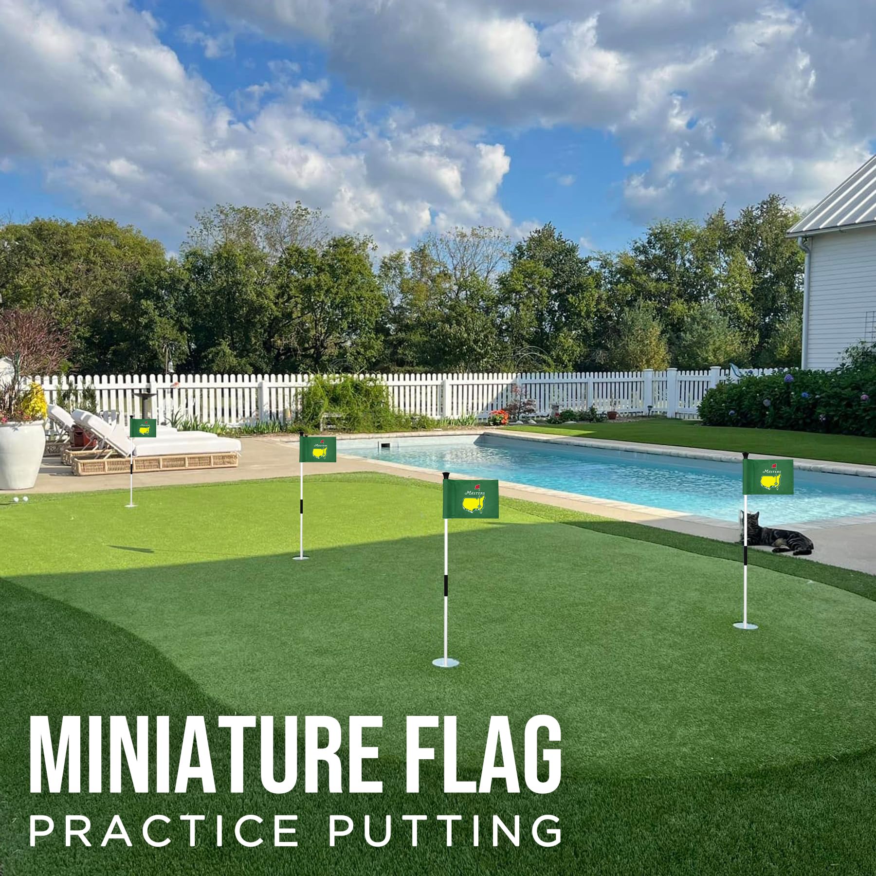 CoGolfing 420D nylon anti fade flag green