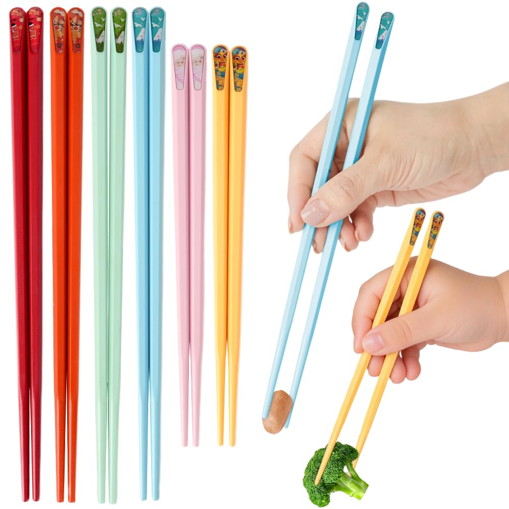 Coikcer fiberglass reusable chopsticks adult pair 9.57 inch