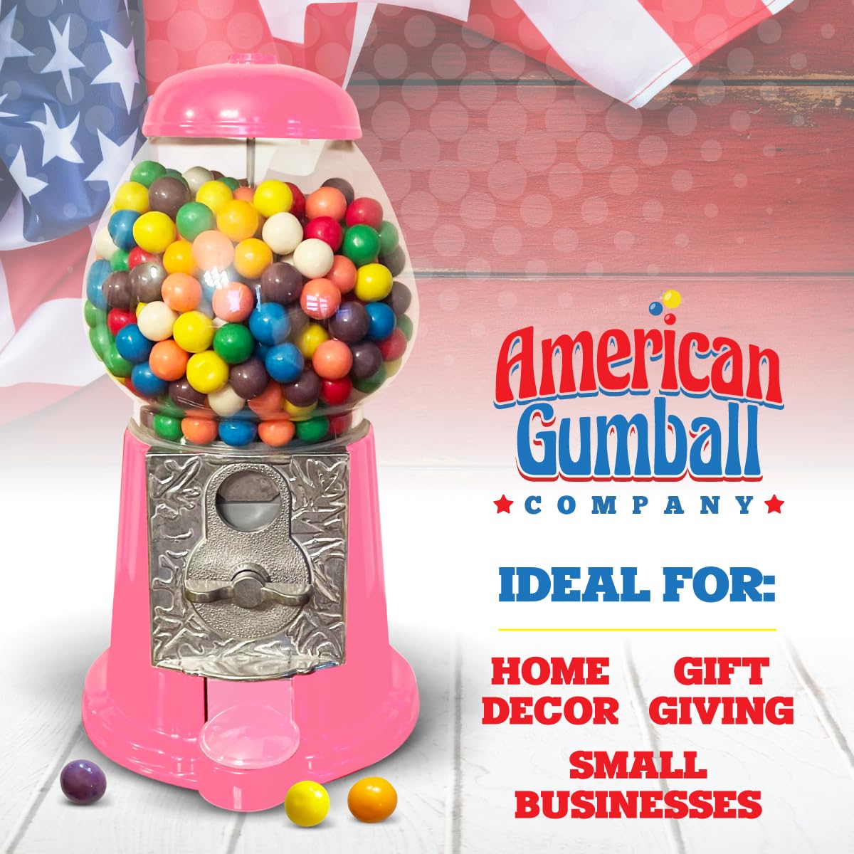 Coin-operated gumball machine with optional free spin