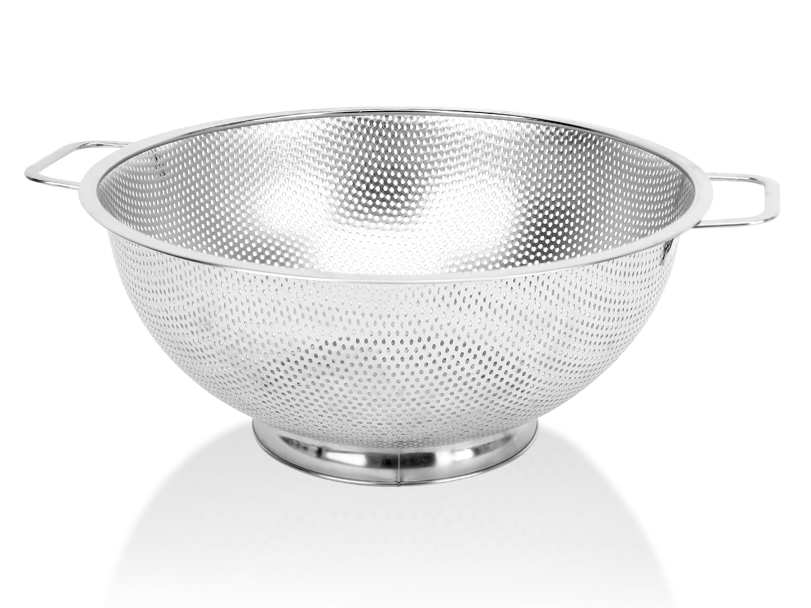 Colander kitchen 3qt stainless steel with handle