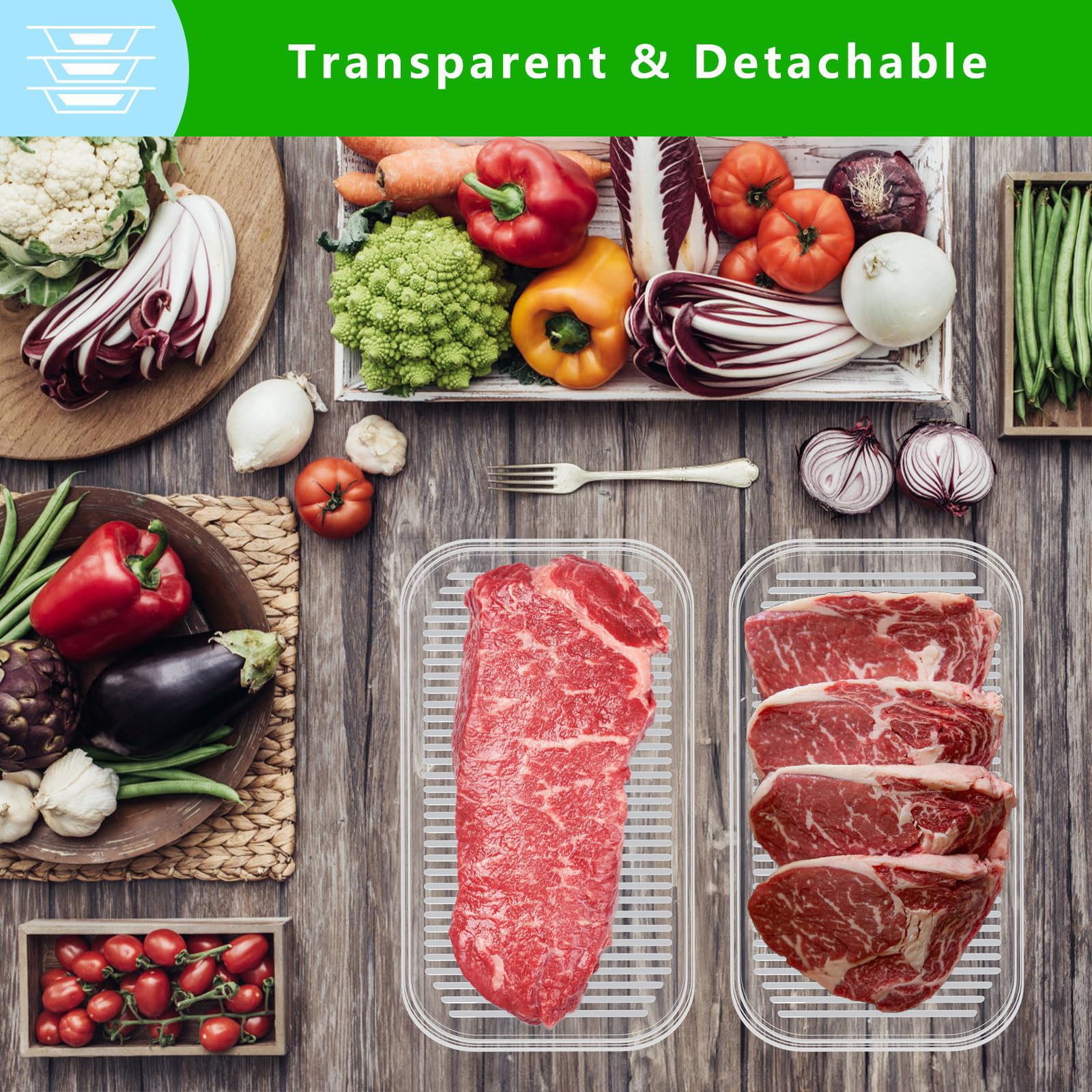Lightweight lunch container for packed lunches and picnics