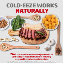 Zinc lozenges with 13.3 mg per lozenge Cold-Eeze