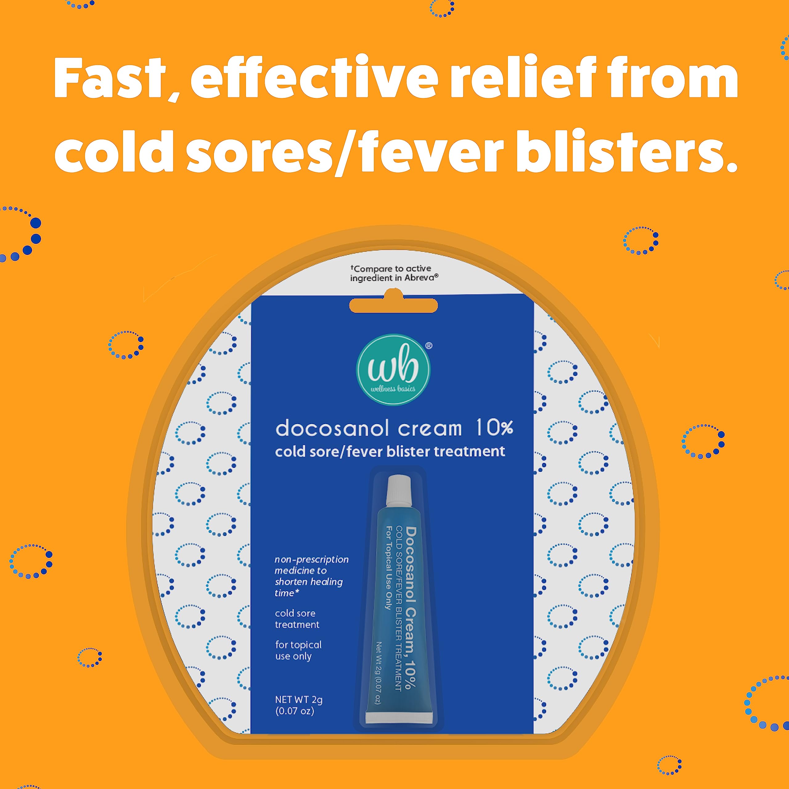 Cold sore treatment single pack one tube