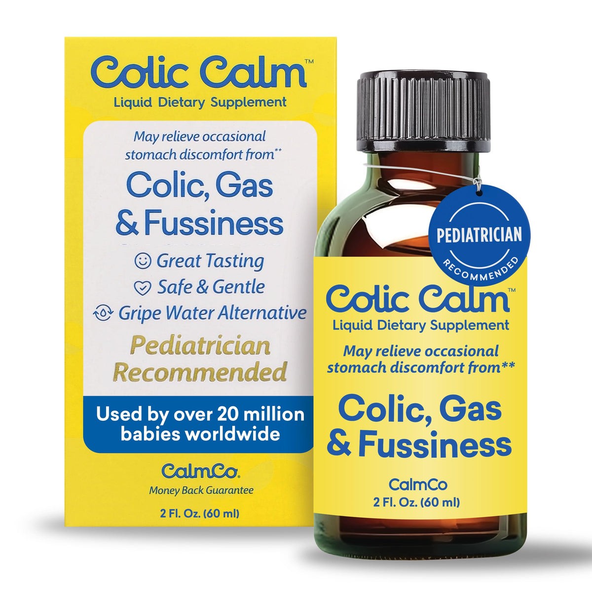 Colic Calm infant gripe water bottle 2 fl oz