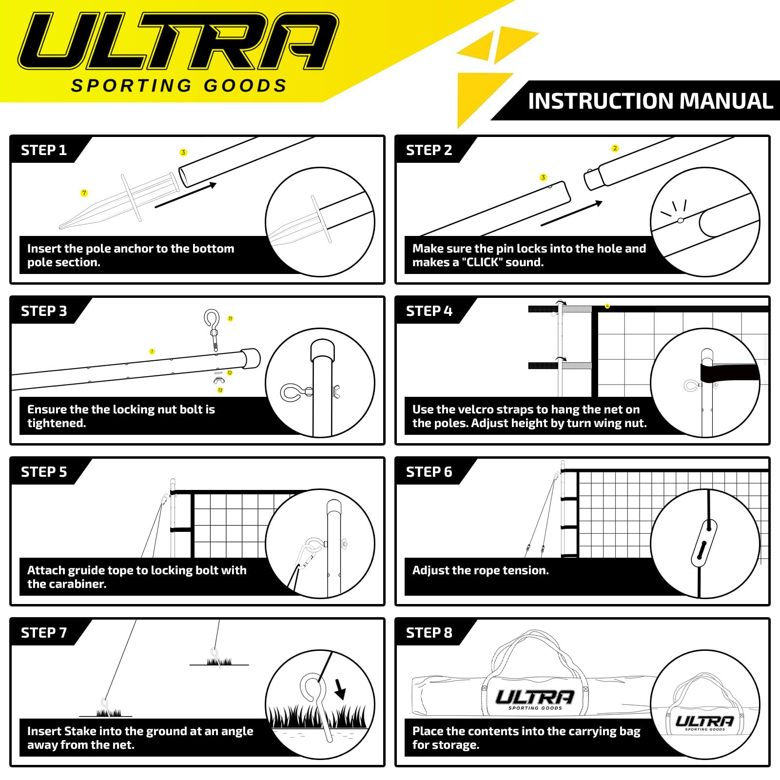 Backyard volleyball equipment ready for outings or practices