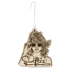 Customizable ornament with magnet option and essential oil scent on back