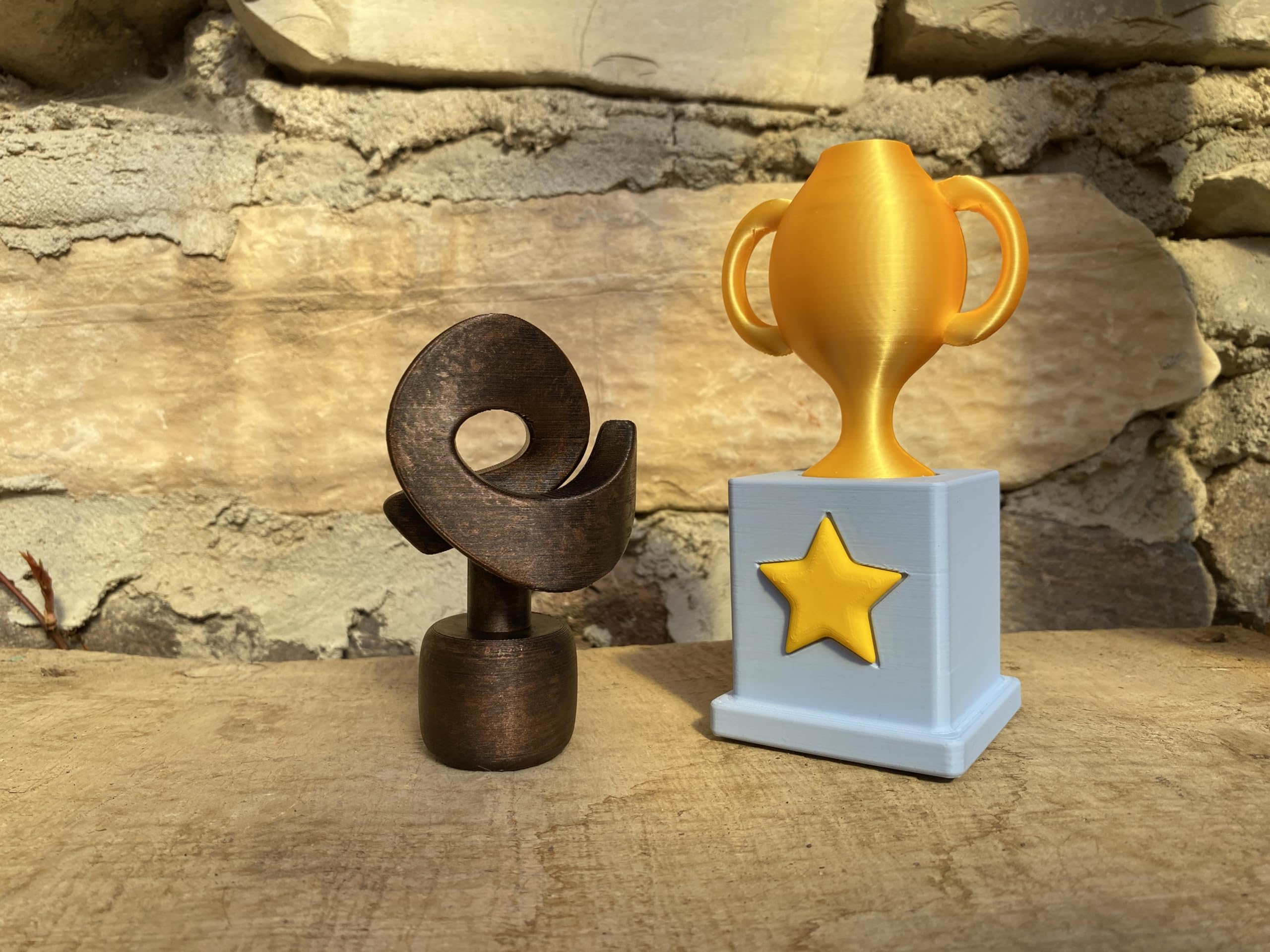 Desk decor sculpture inspired by farming game artwork