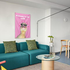 College dorm flag decor tapestry 2x3 ft