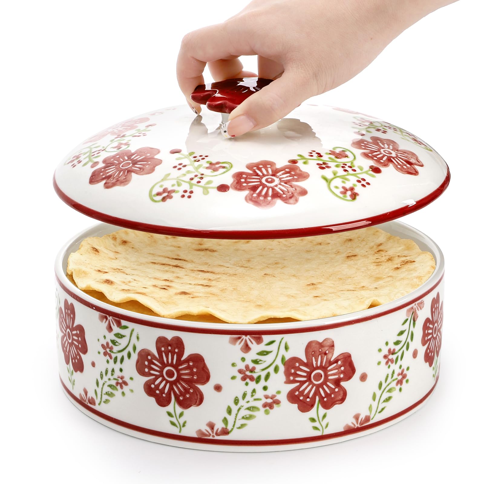 Coloch tortilla server for tacos roti and flat breads