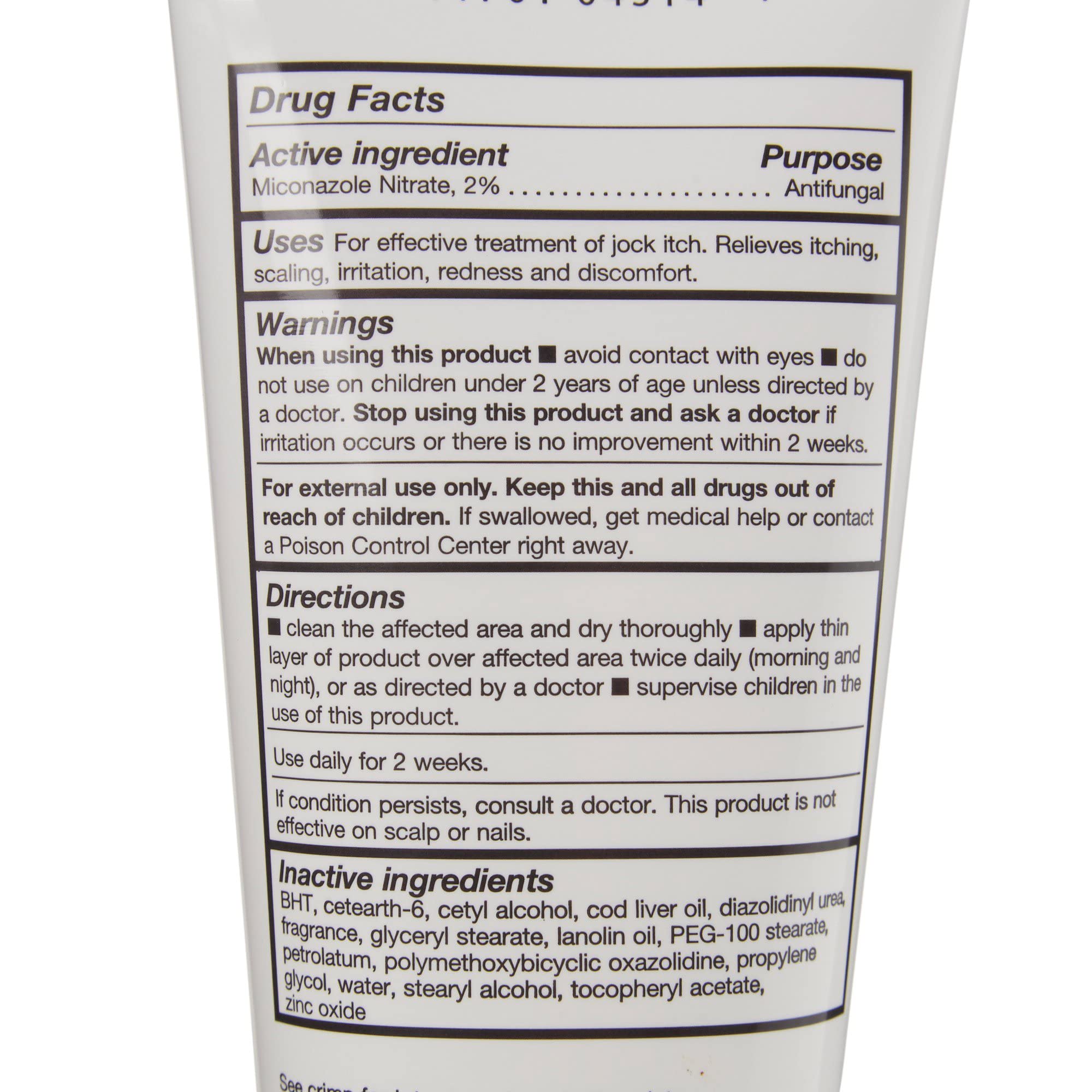 Antifungal cream treats jock itch ring worm athlete's foot candidiasis 5 oz