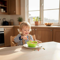 Microwave and refrigerator safe kid bowls with flat bottom