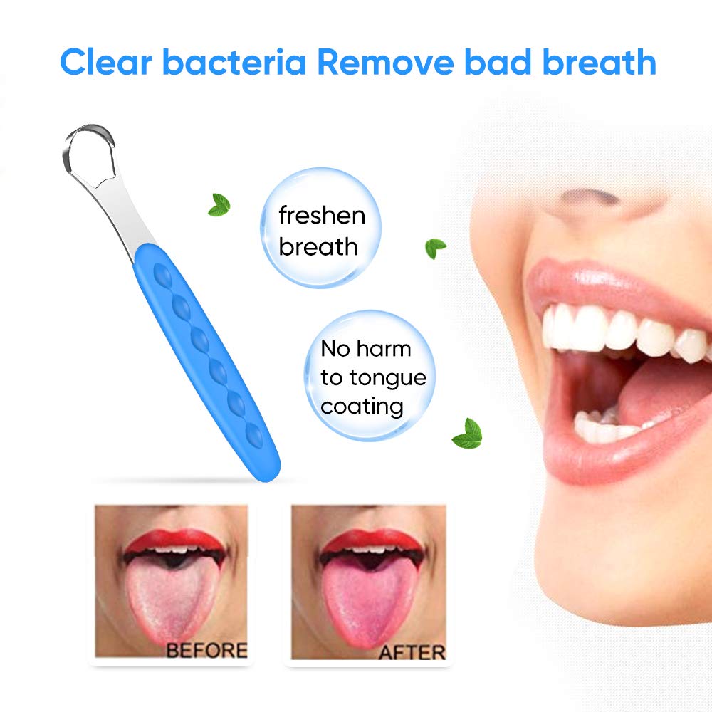 Double sided A side B side tongue scraper