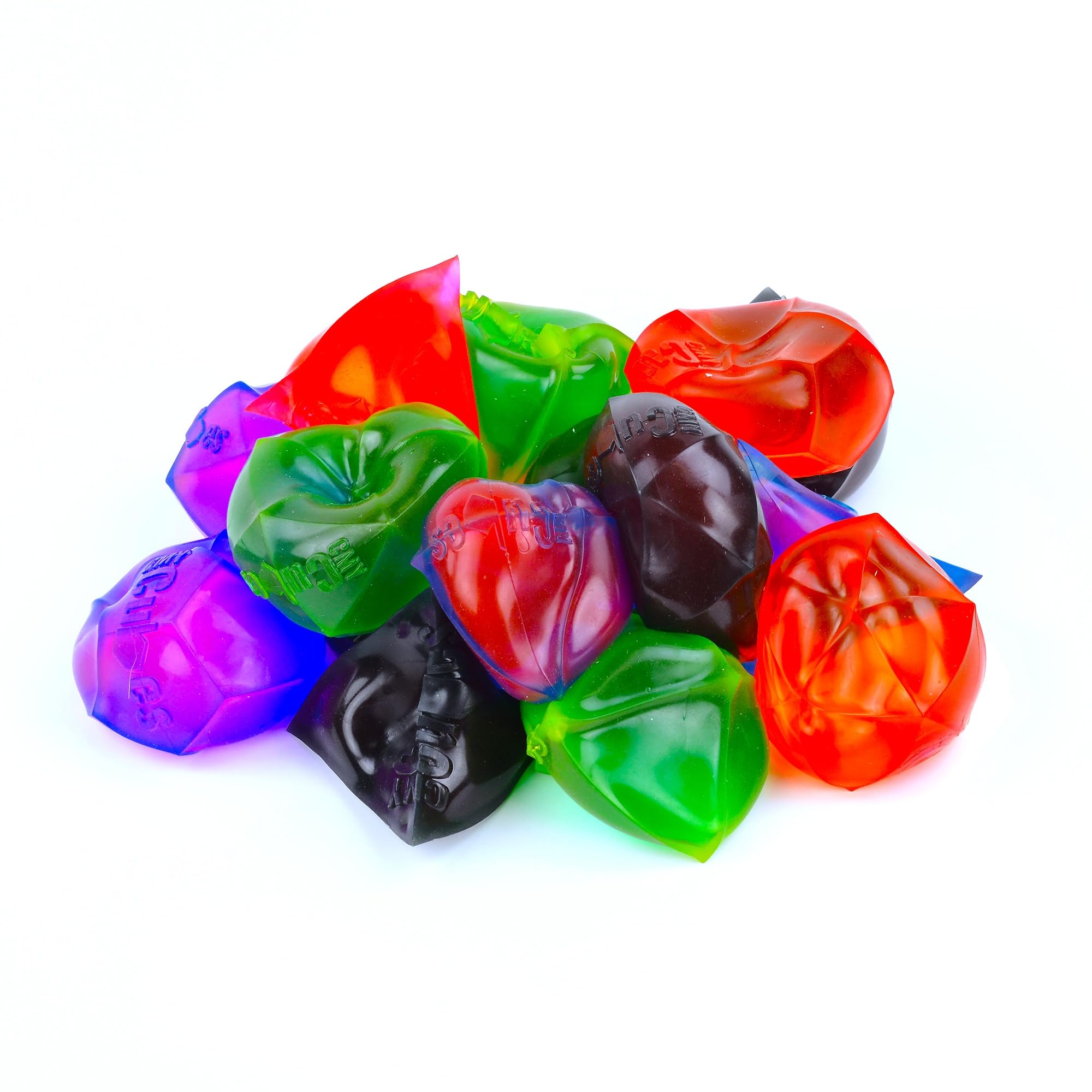 Color mixing action with core-shell squishy toy