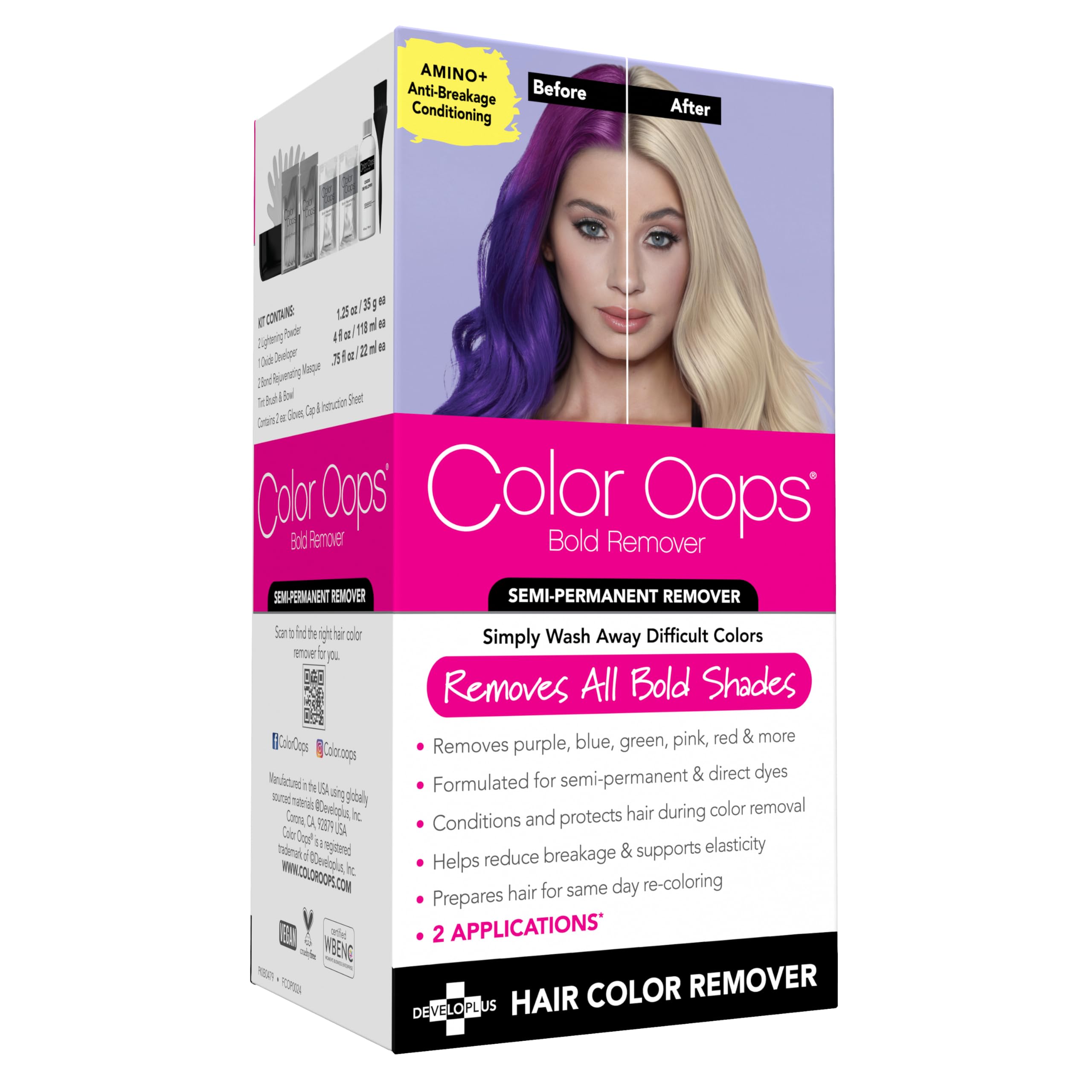 Color Oops Bold Remover box packaging