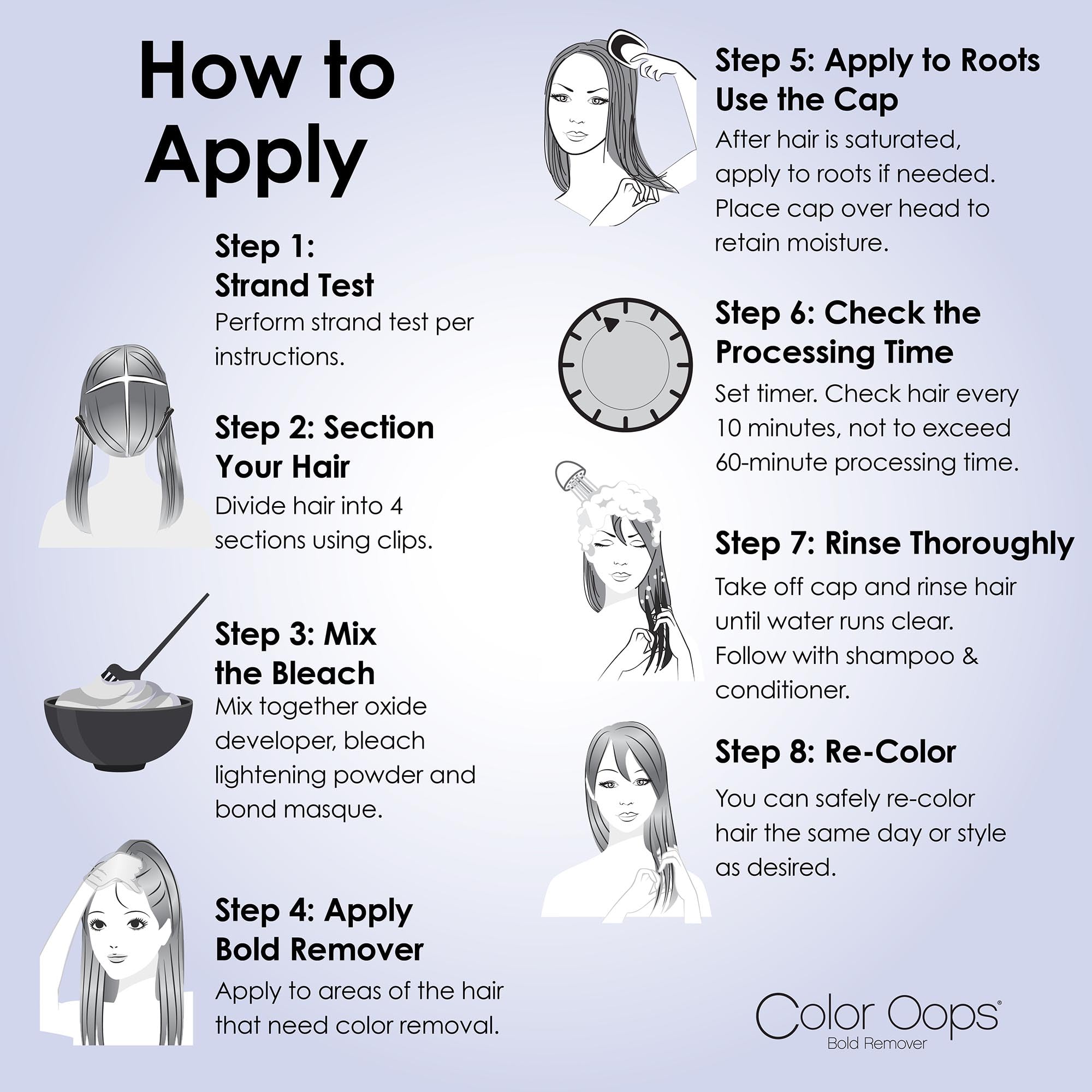 Color Oops Bold Remover for all hair types packaging