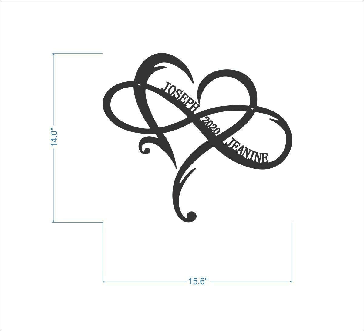 Color options for acrylic and metal sign