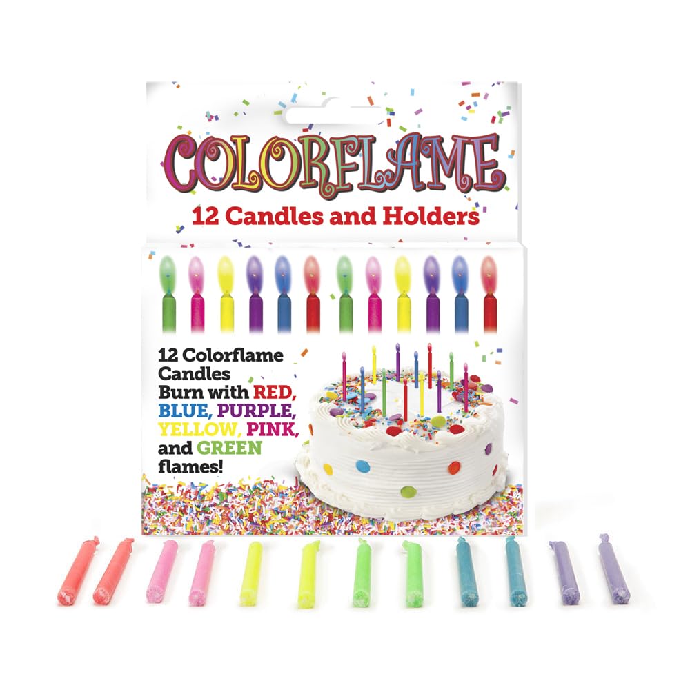 Colorflame birthday candle holders