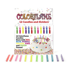 Colorflame birthday candle holders