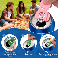 Colorful 6-color can covers for standard cans