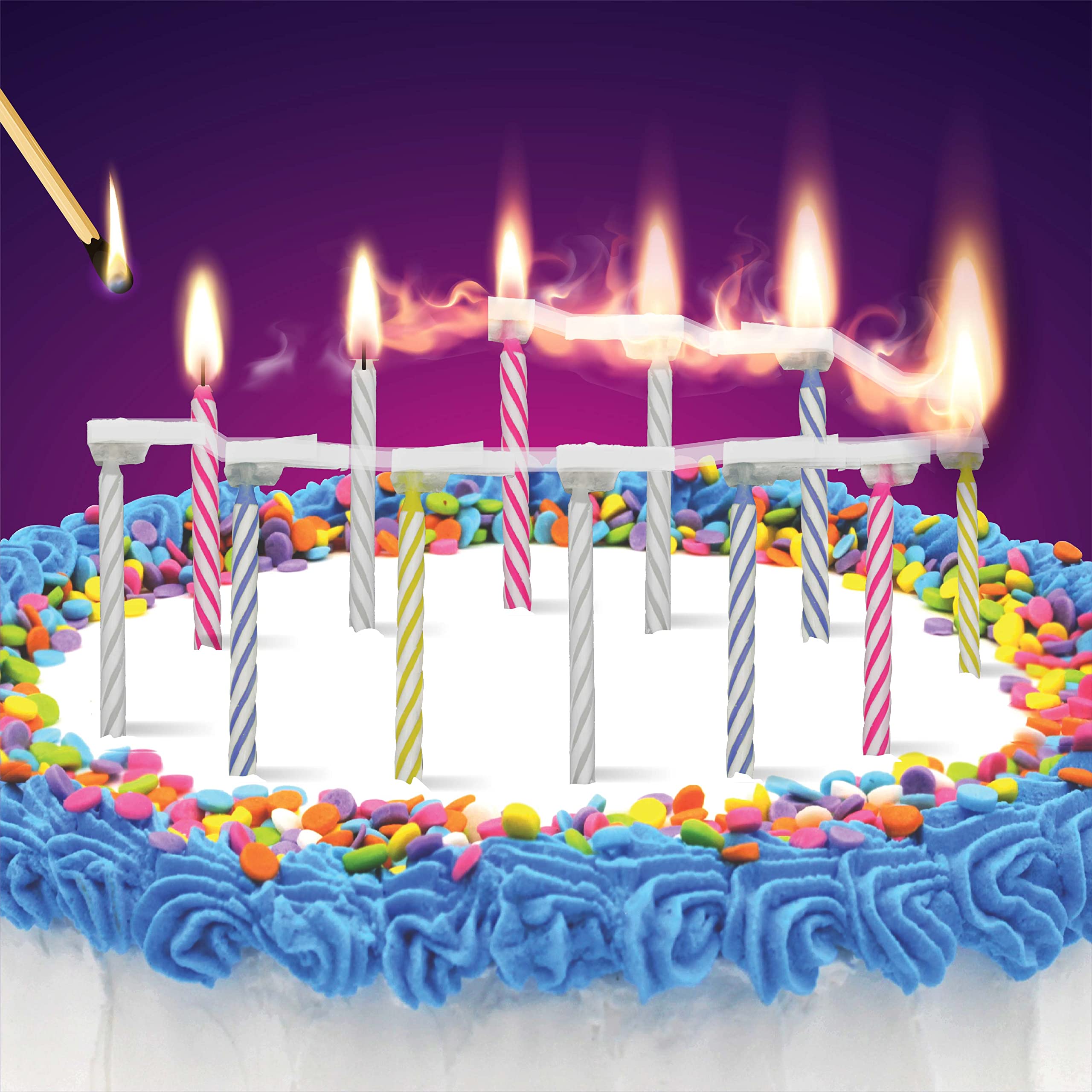 cake candles quick light multicolor display image 7