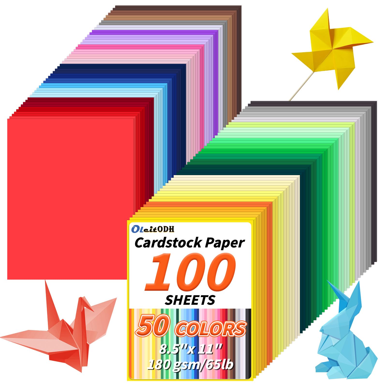 die-cut compatible cardstock with vibrant colors