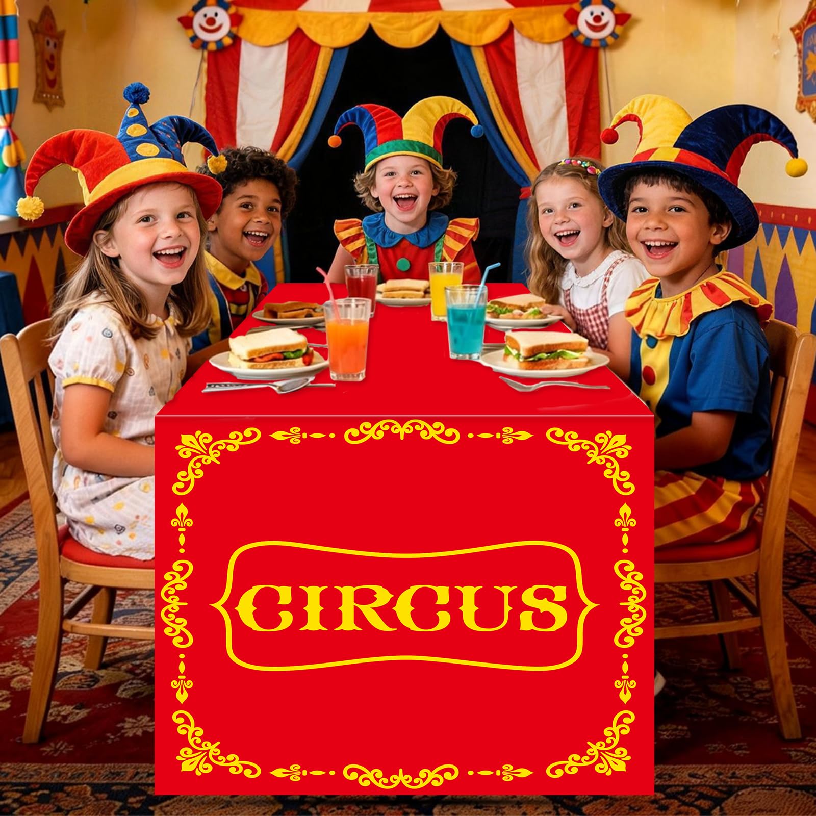 size 180 x 75 x 75 cm circus table cover