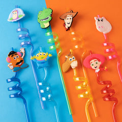 Colorful straw colors with distinct character patterns