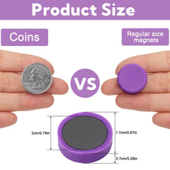 Fridge magnets with large magnetic contact surface for strong hold
