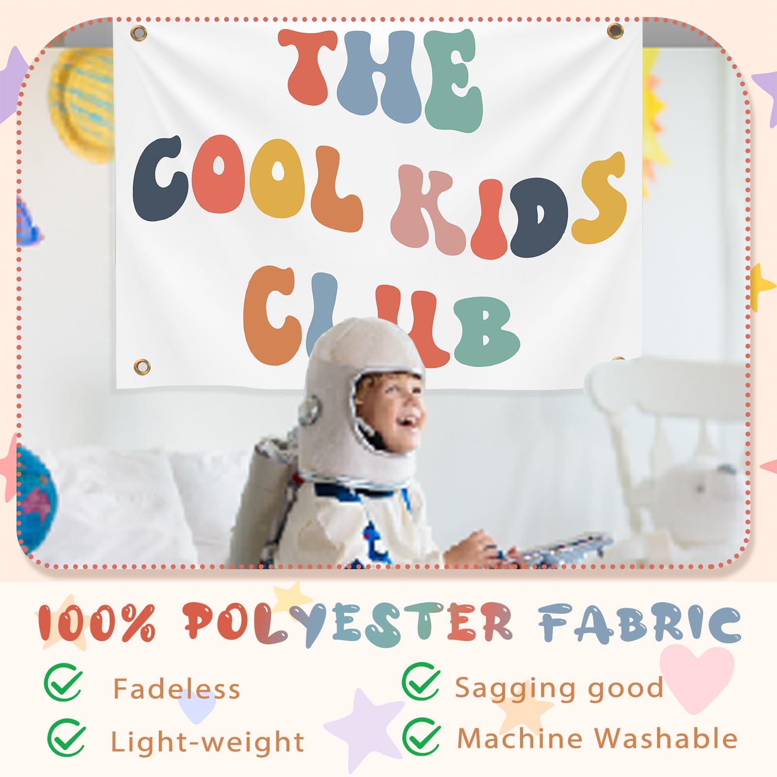 36x26 inch kid wall decor tapestry banner for playroom