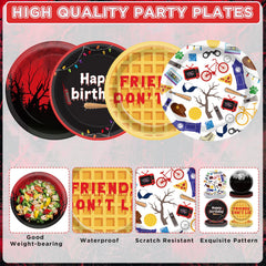 colorful light bulbs dinner plates set