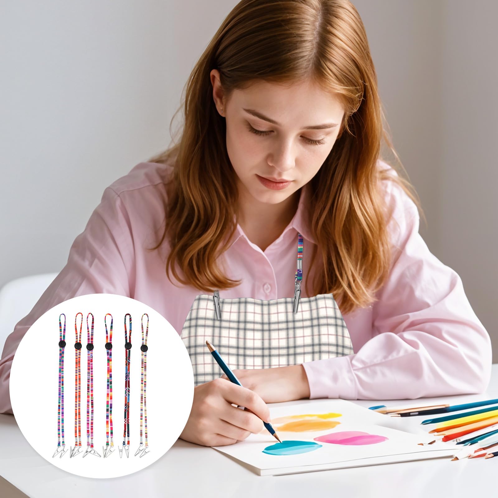 Canvas organizer bag included with napkin clip set