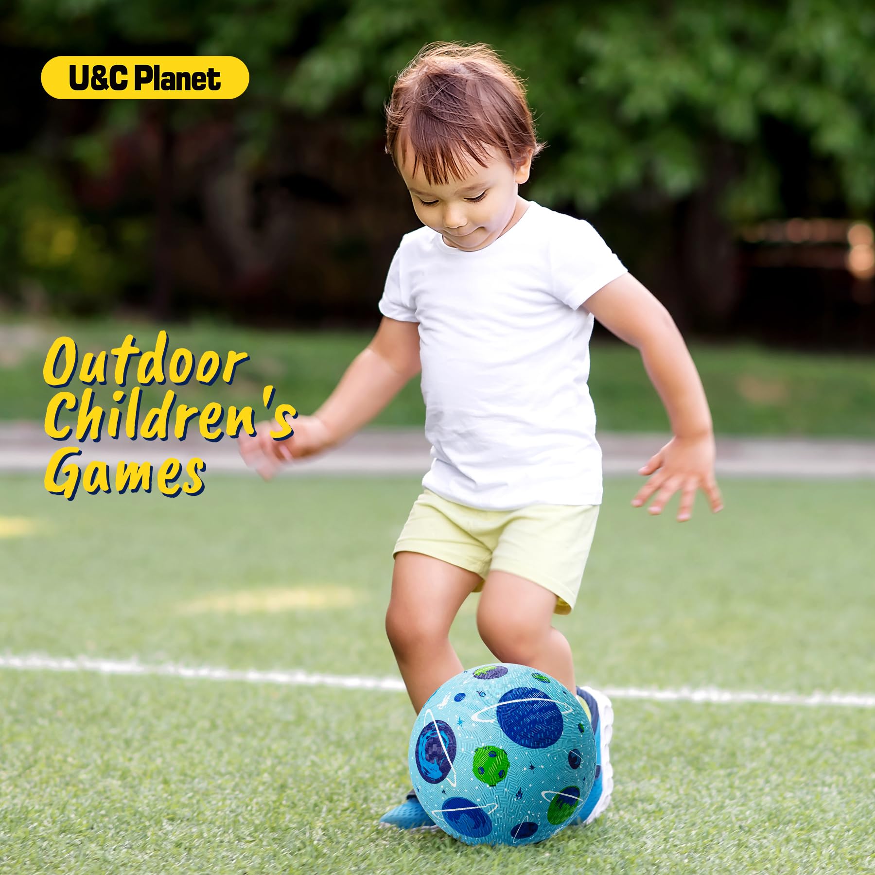 Colorful playground ball set with inflation pump