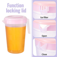 Ergonomic round handle on a beverage pitcher