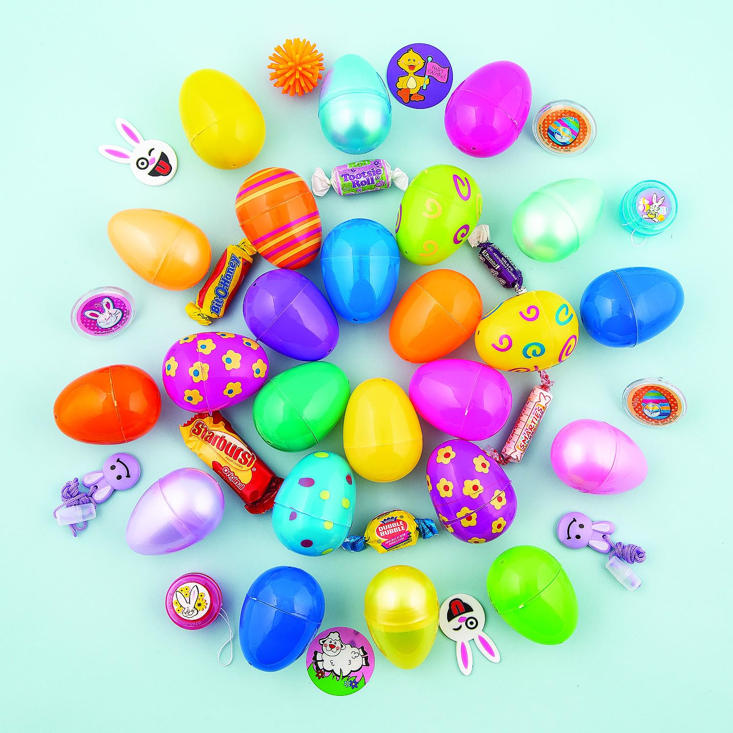 Colorful spring Easter eggs for parties and celebrations