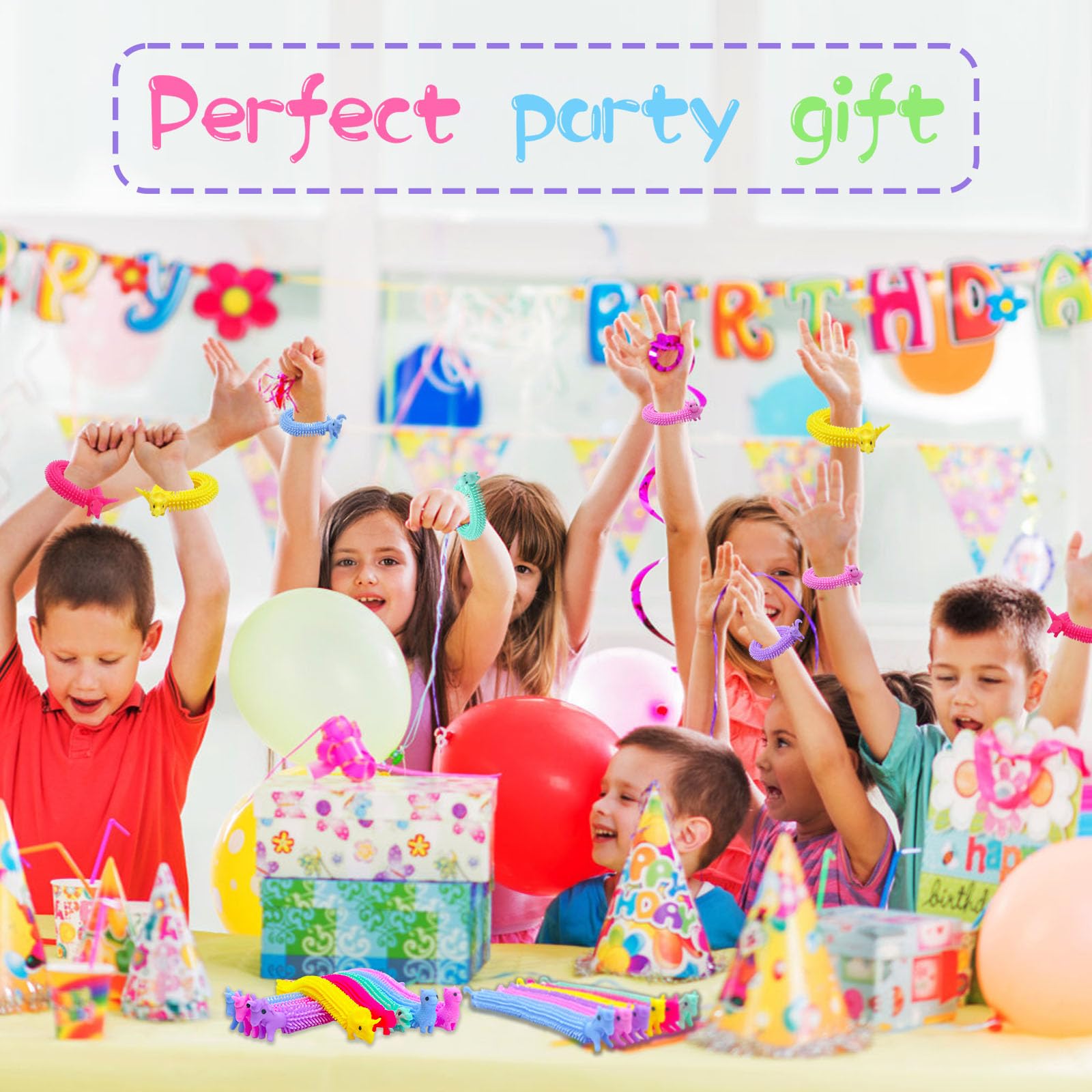 Colorful stretch strings sensory toy for kids and adults