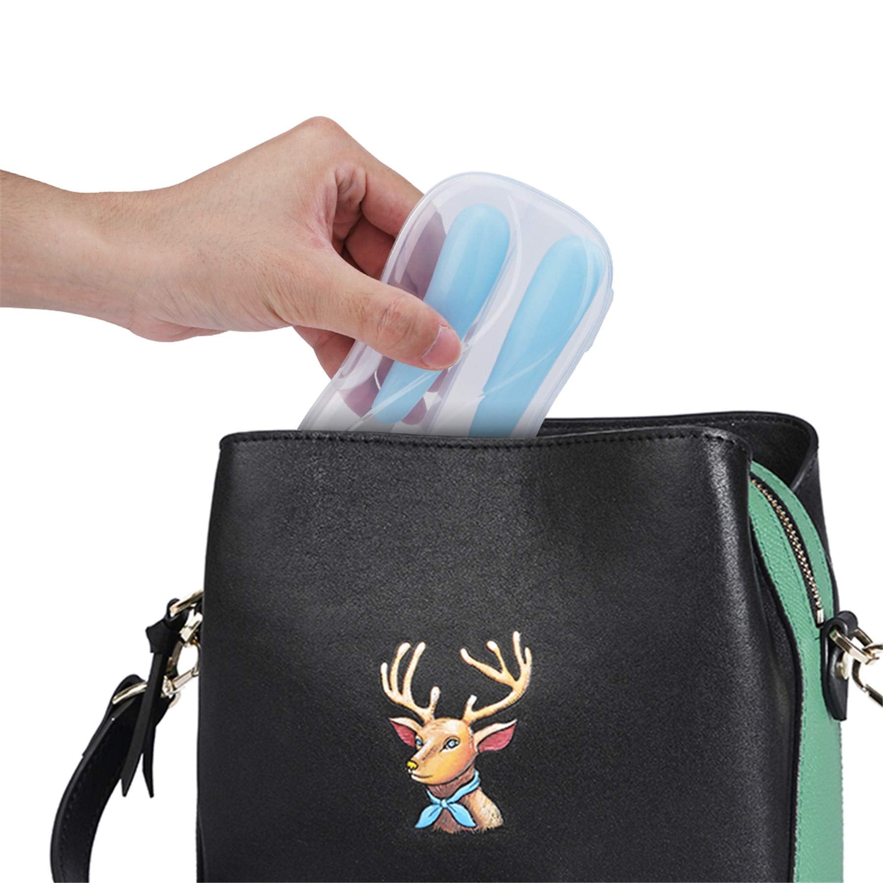 Brightly colored unisex toddler utensils image