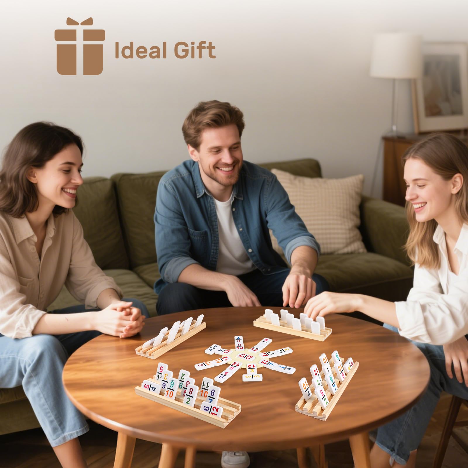 Dominoes game for families kids with eco friendly tiles