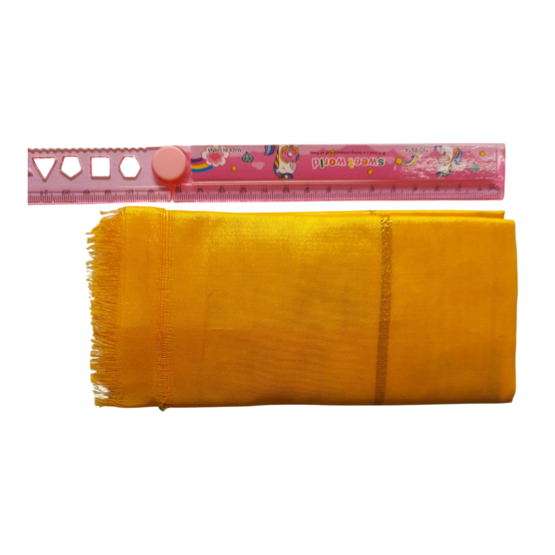 Combo of 3 shiny pooja cloths for idols and altar