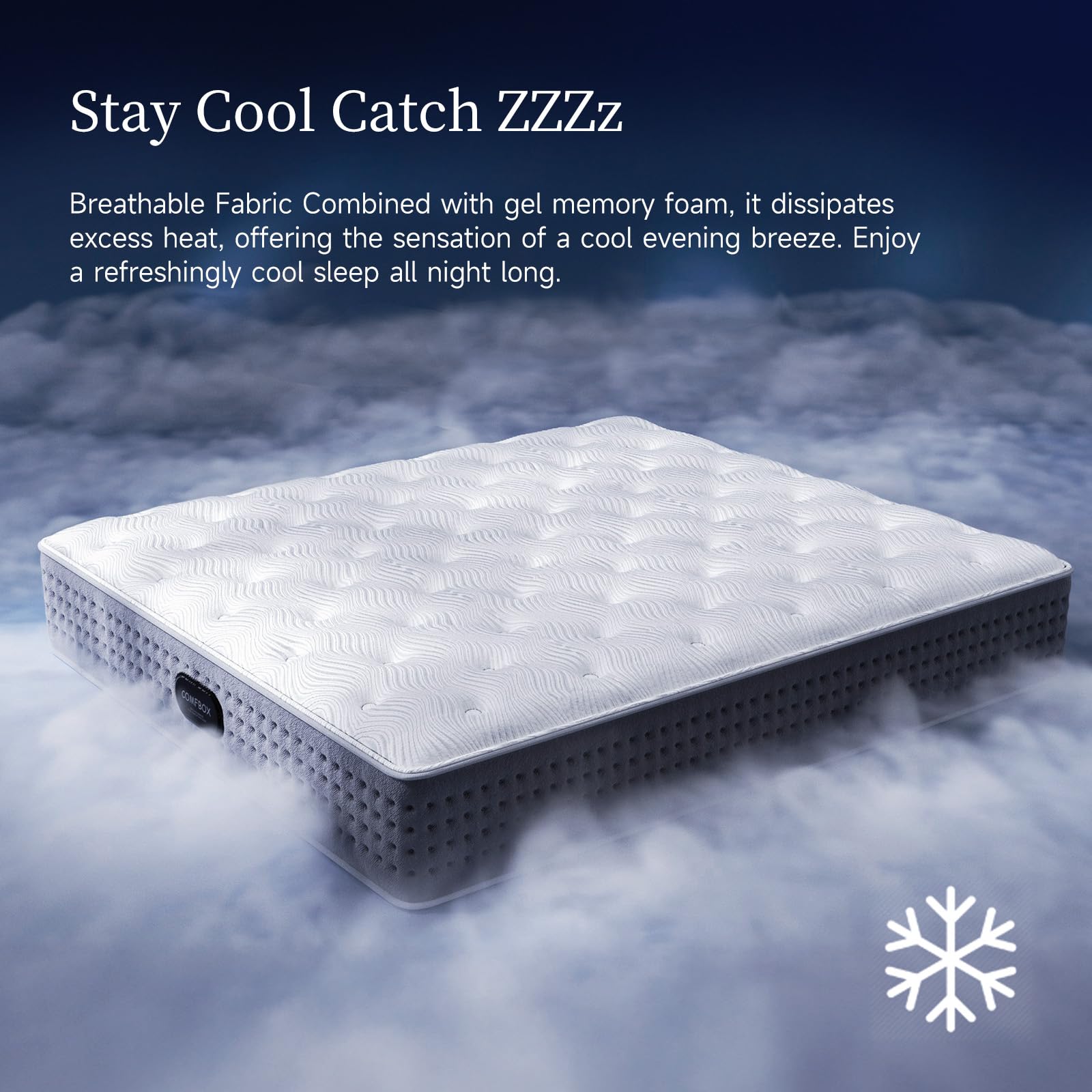 CertiPUR-US certified foams label on COMFBOX packaging