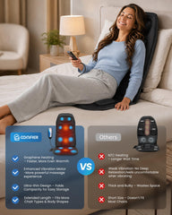 Lumbar and seat massage motors for lower back relief