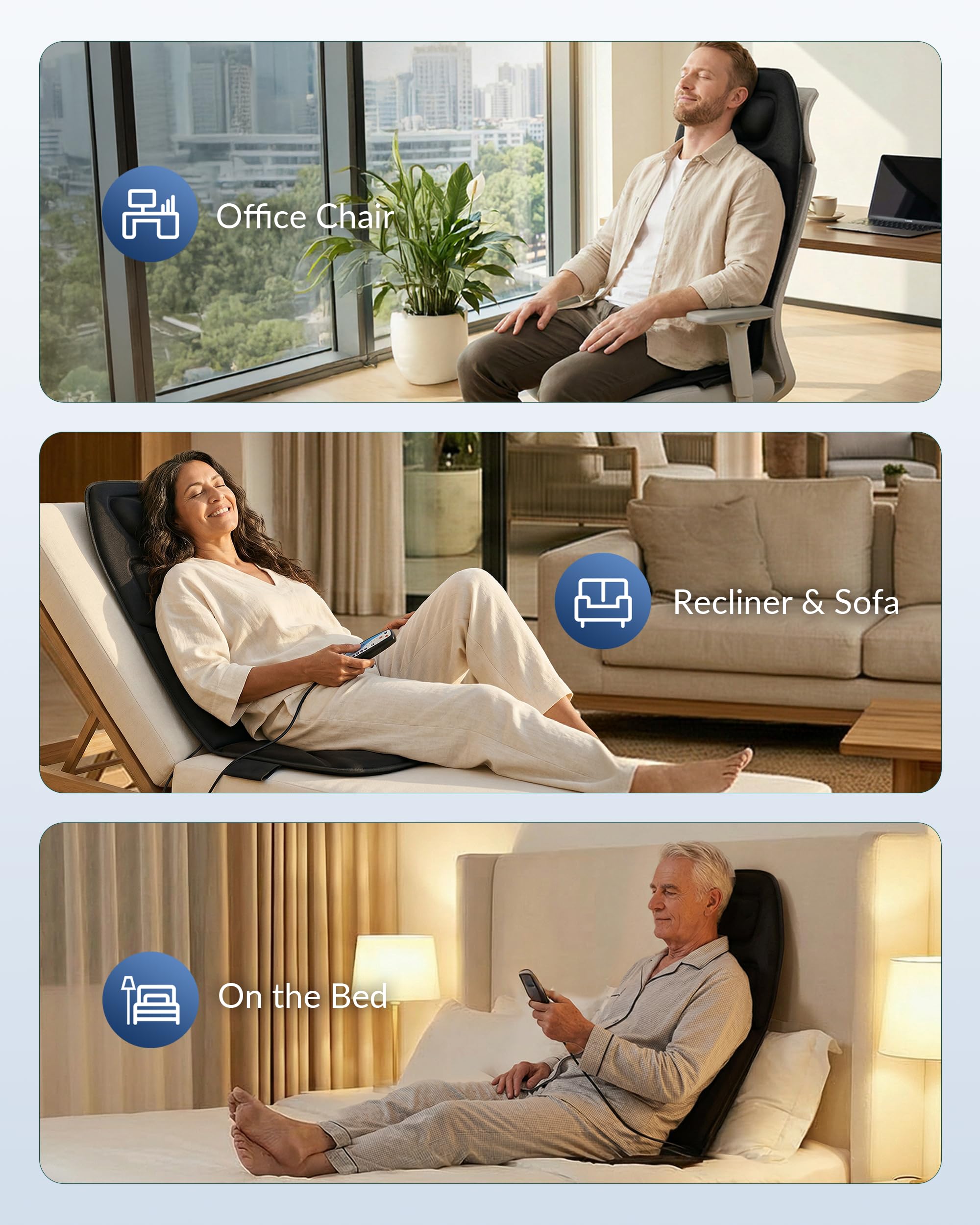 AC wall adapter powering the cushion
