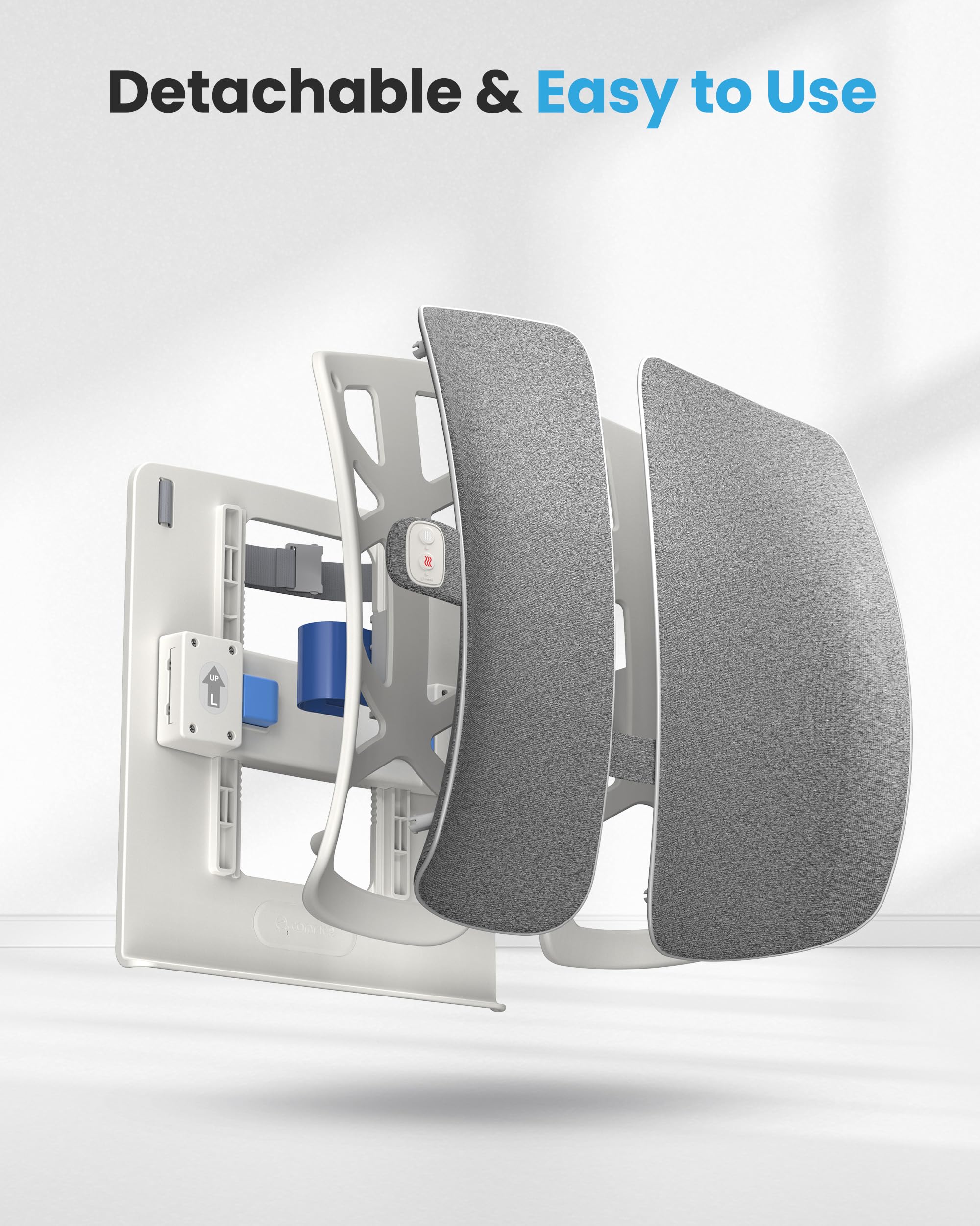 Continuous and intermittent vibration modes on COMFIER pillow